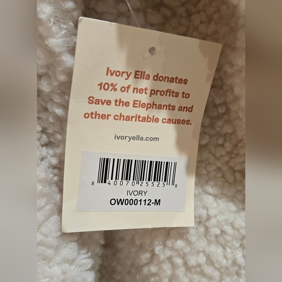 NWT Ivory Ella sherpa bomber iacket - Picture 5 of 11